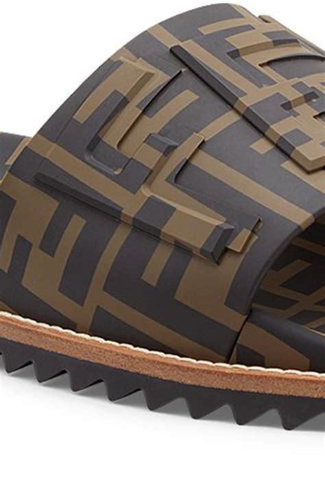 mens fendi slides on sale|fendi men's lace up shoes.